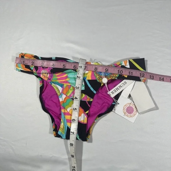 NWD‎ Trina Turk [ 4 ] Tahitian Floral Shirred Side Hipster Bikini Bottom - Picture 7 of 14